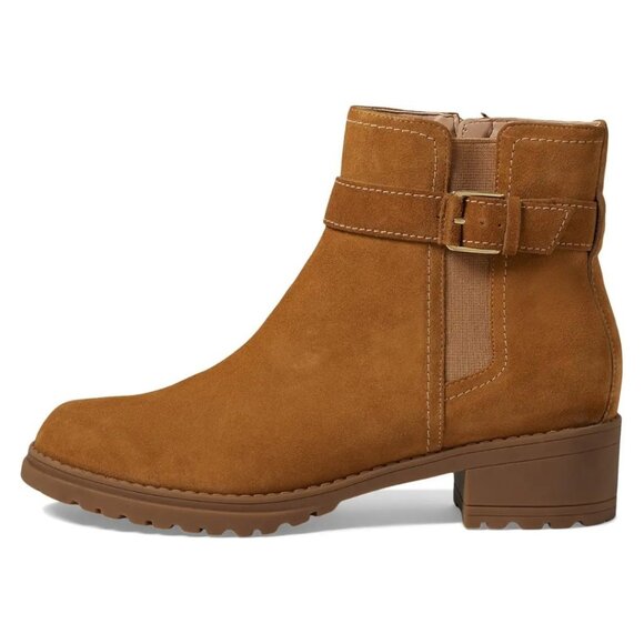 COLE HAAN Suede Waterproof Catherine Booties - Picture 1 of 4